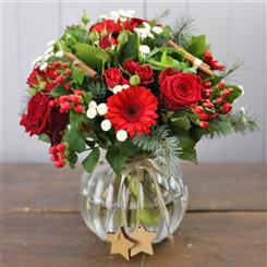 Christmas Time Vase Arrangement