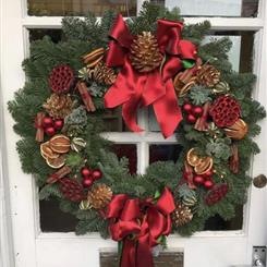 Christmas Wreath DIY Kit - Red