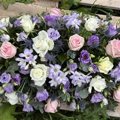 Rose &amp; Freesia Casket Spray